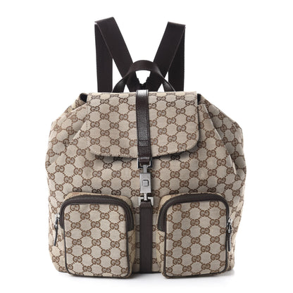 Gucci Monogram Backpack Dark Brown 1 of 14