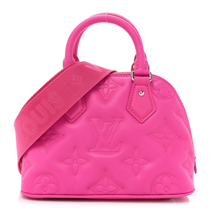 Louis Vuitton Calfskin Bubblegram Alma BB Rose Miami 1 of 9