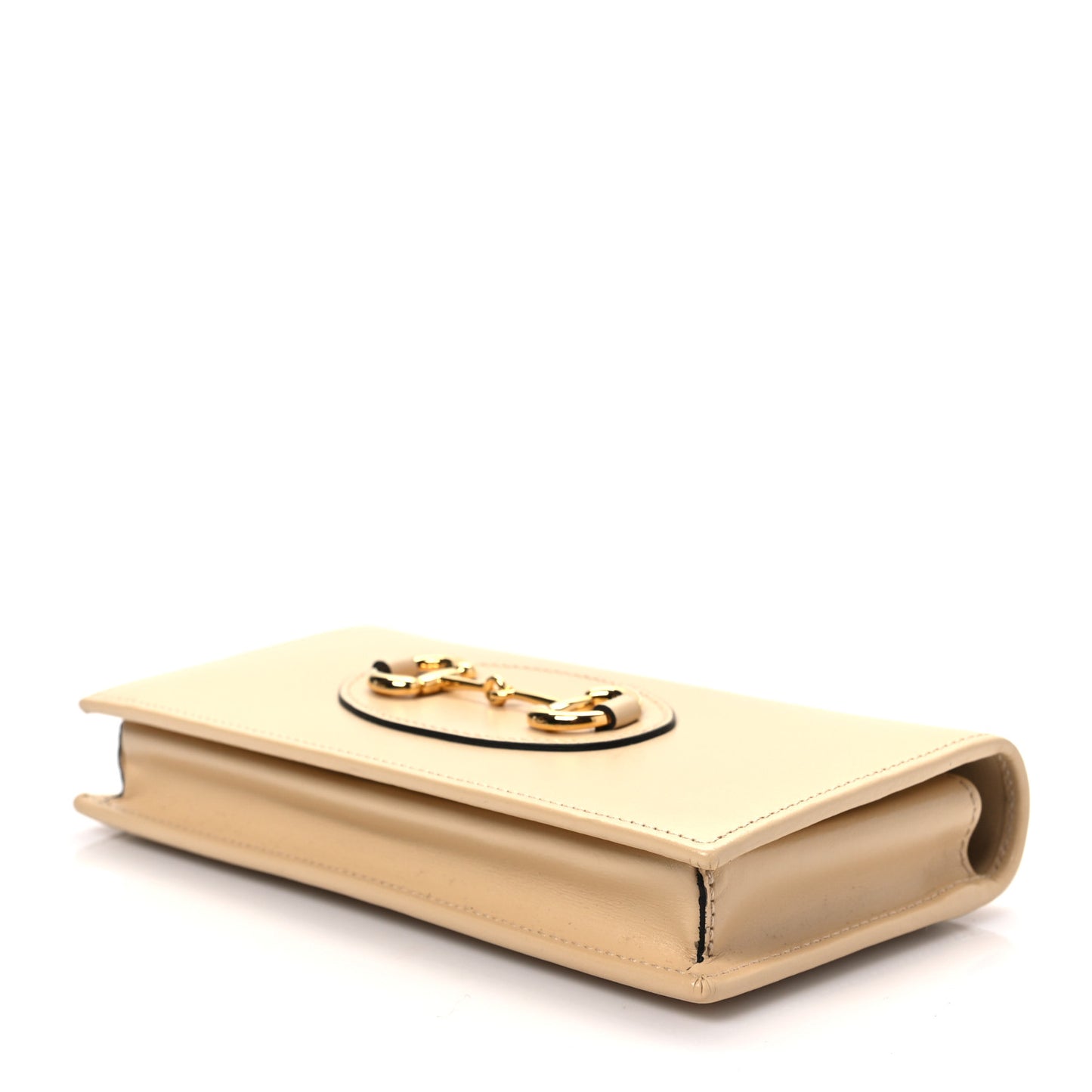 Boarded Plutone Calfskin Horsebit 1955 Wallet On Chain Bubble Tea