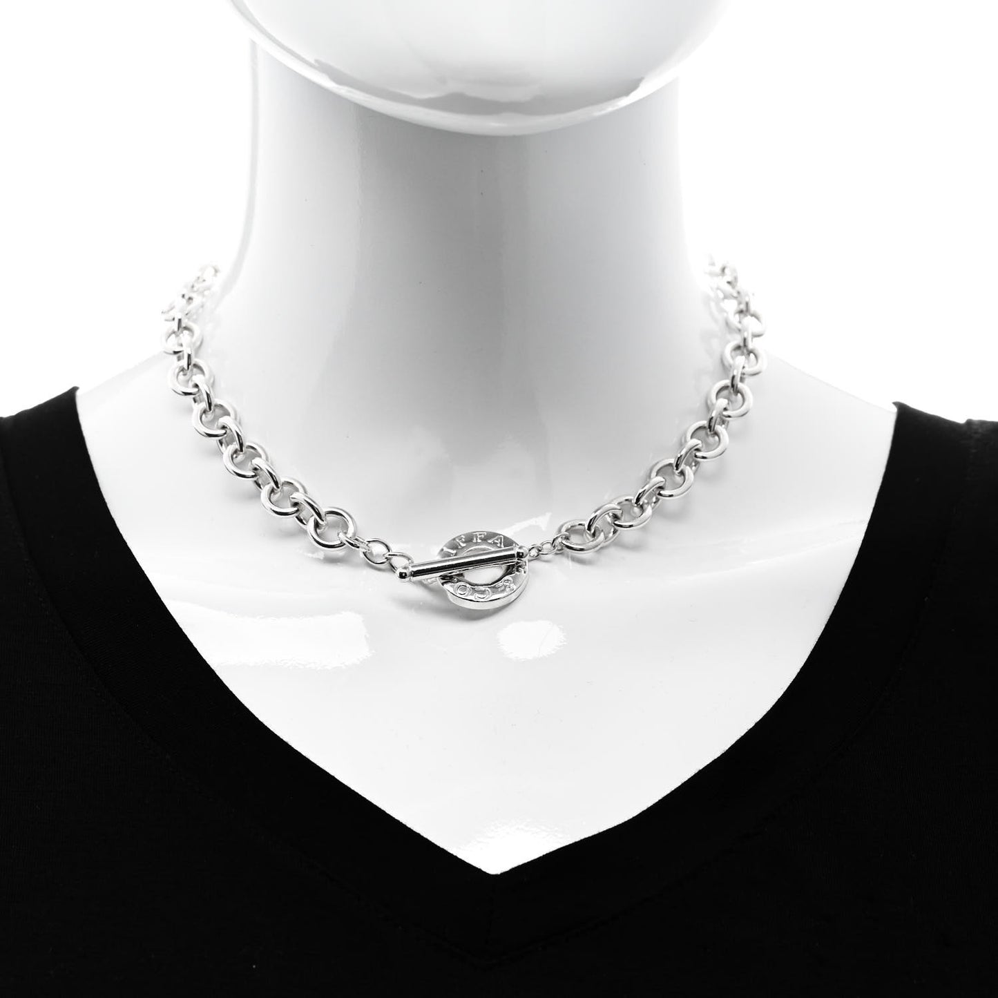 Sterling Silver Toggle Necklace