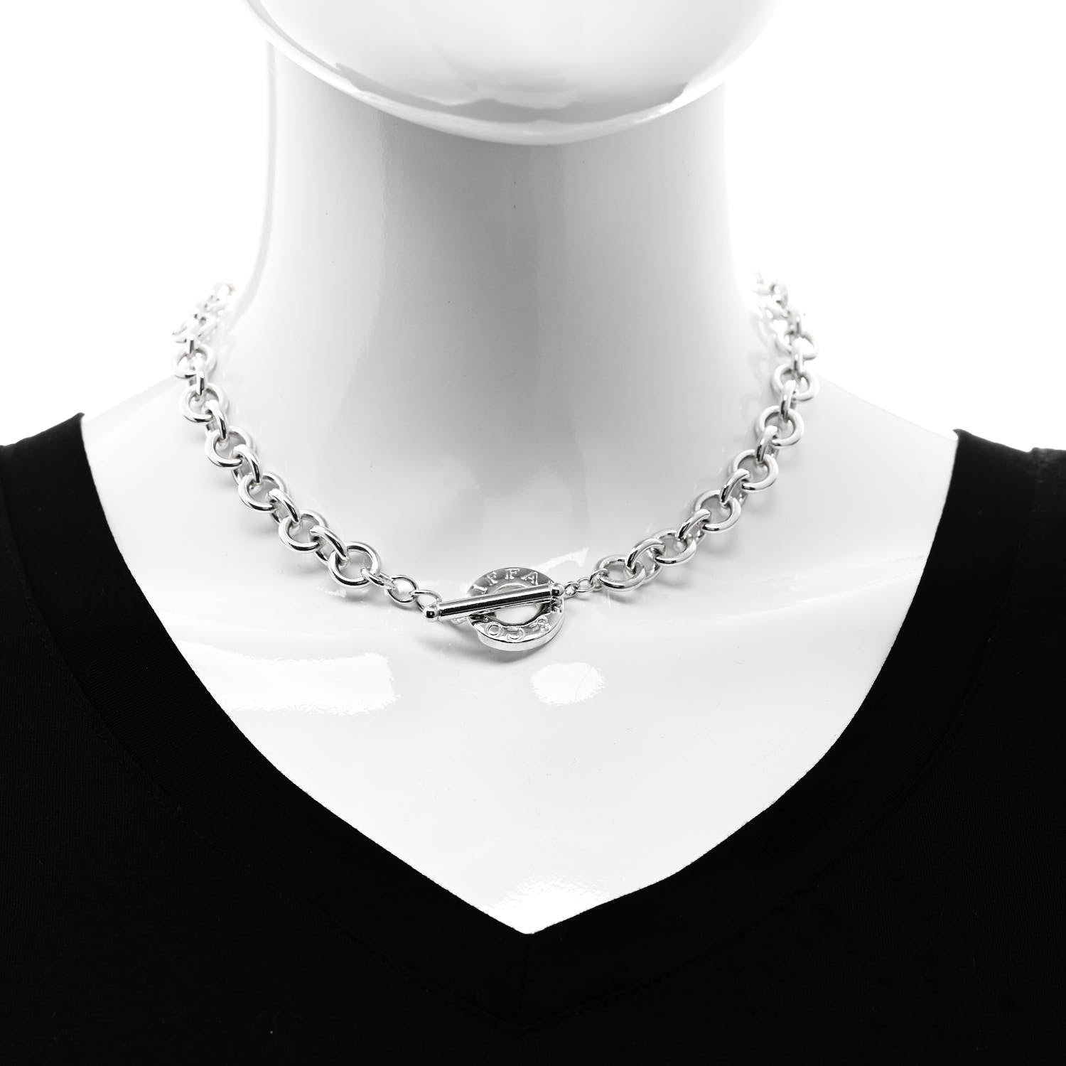 Tiffany Sterling Silver Toggle Necklace 2 of 4