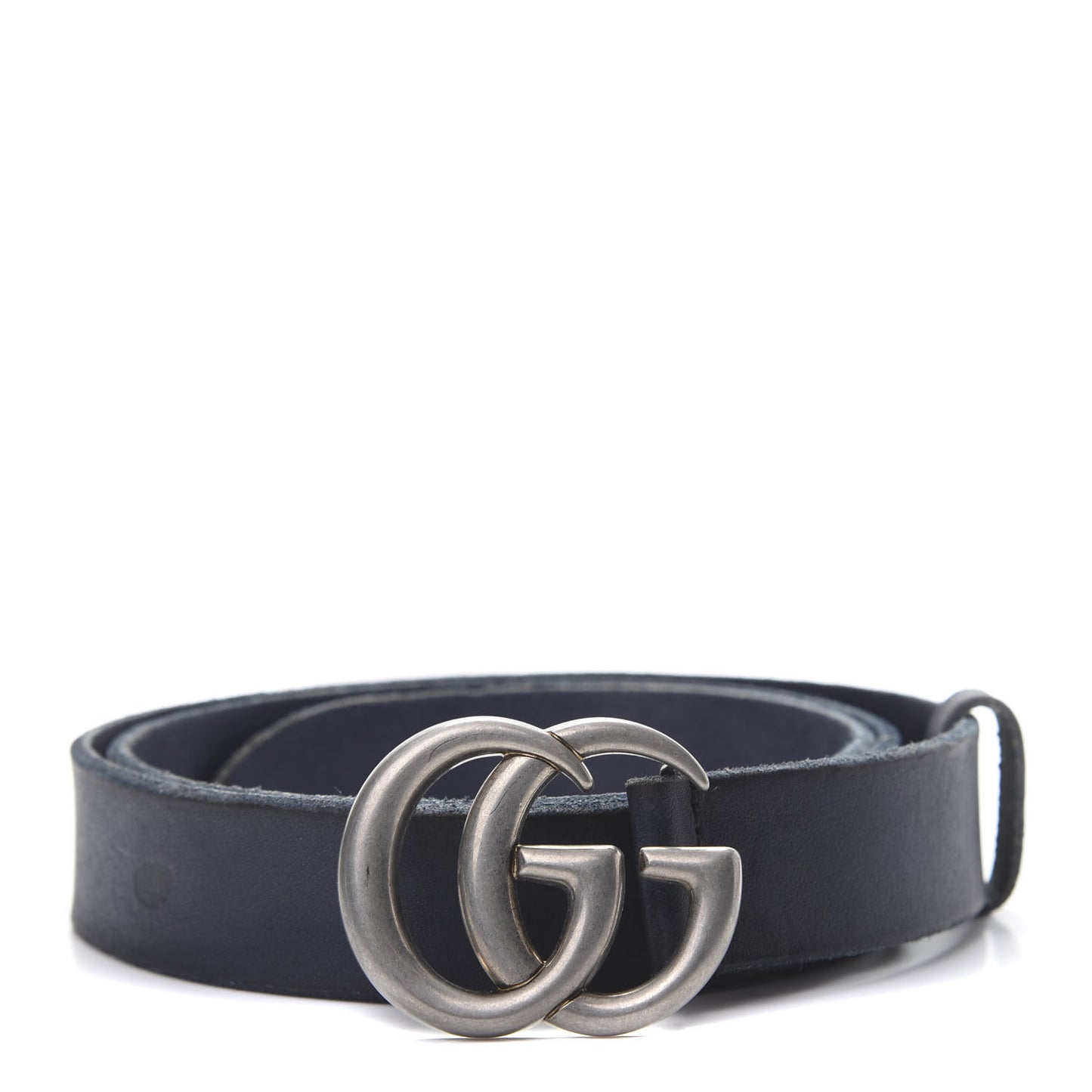 Cuoio Toscano Nickel Double G 30mm Belt 95 38 Blue