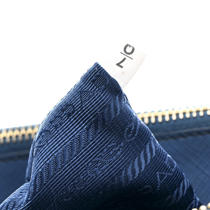 Prada Saffiano Small Galleria Double Zip Tote Cobalto 7 of 15