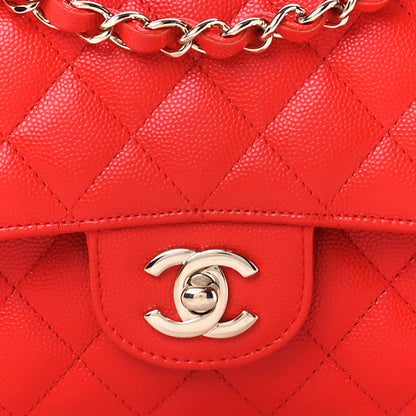 Chanel Caviar Quilted Medium Double Flap Red 8 of 15