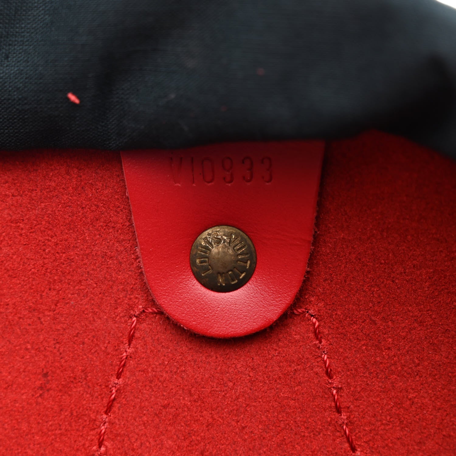 Louis Vuitton Epi Speedy 25 Castillan Red 7 of 12