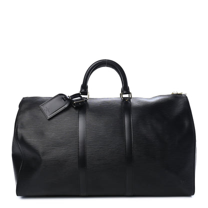 Louis Vuitton Epi Keepall 50 Black 1 of 9