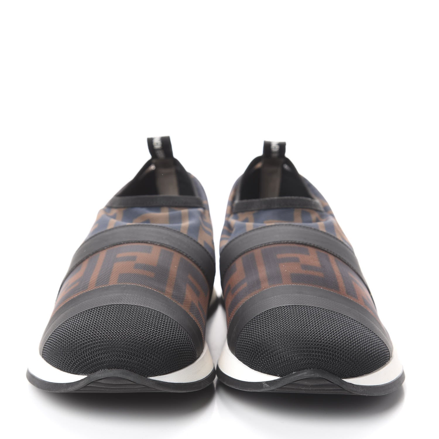 Fendi Technical Mesh FF Sneakers 39 Tobacco Red 2 of 6