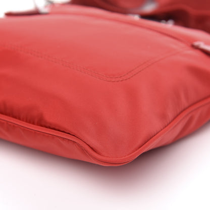 Prada Nylon Vela Flat Messenger Rosso 8 of 8