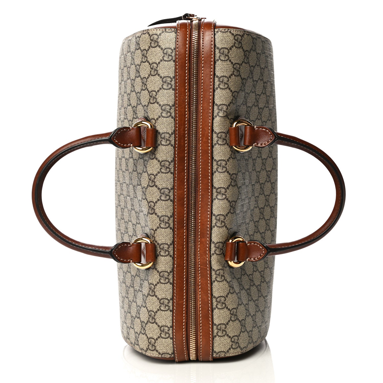 Gucci GG Supreme Monogram Medium Boston Beige Cuir 11 of 26