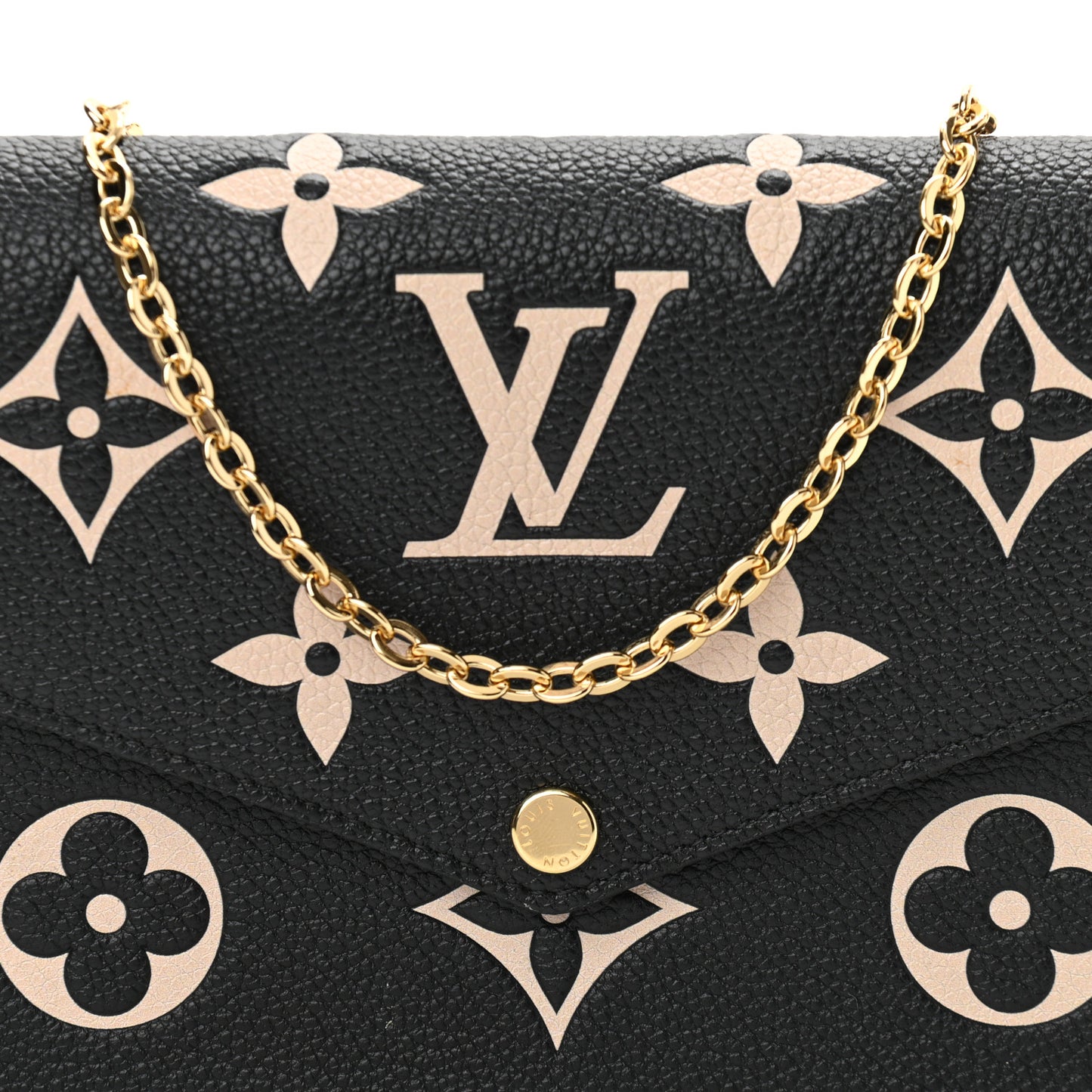 Empreinte Monogram Giant Felicie Pochette Black Beige