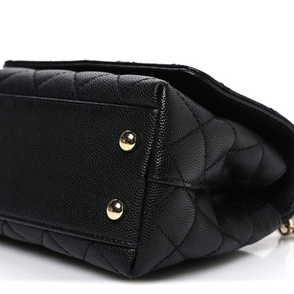 Chanel Caviar Quilted Extra Mini Coco Handle Flap Black 10 of 10