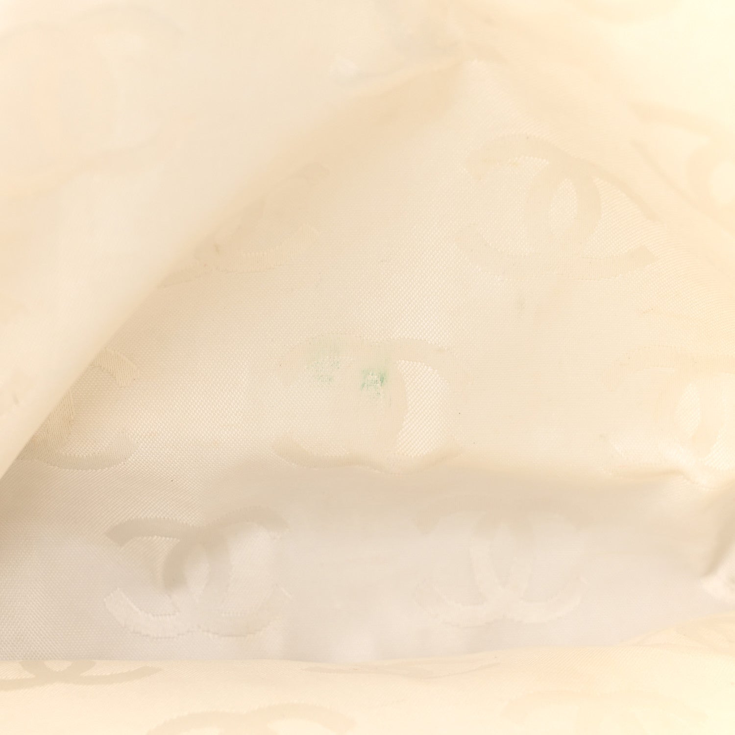 Chanel Calfskin Wood Chain Tote White 13 of 14