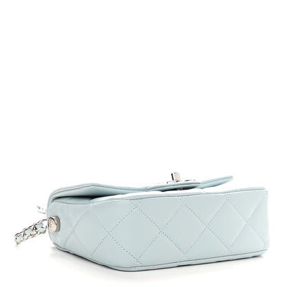 Chanel Lambskin Quilted Mini My Perfect Flap Light Blue 4 of 9