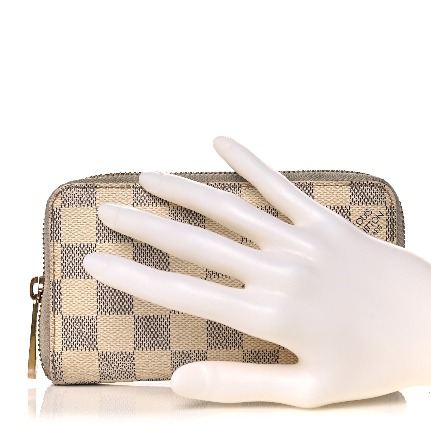 Louis Vuitton Damier Azur Compact Zippy Wallet 2 of 18