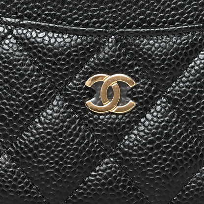 Chanel Caviar Quilted Card Holder Black 9 of 9