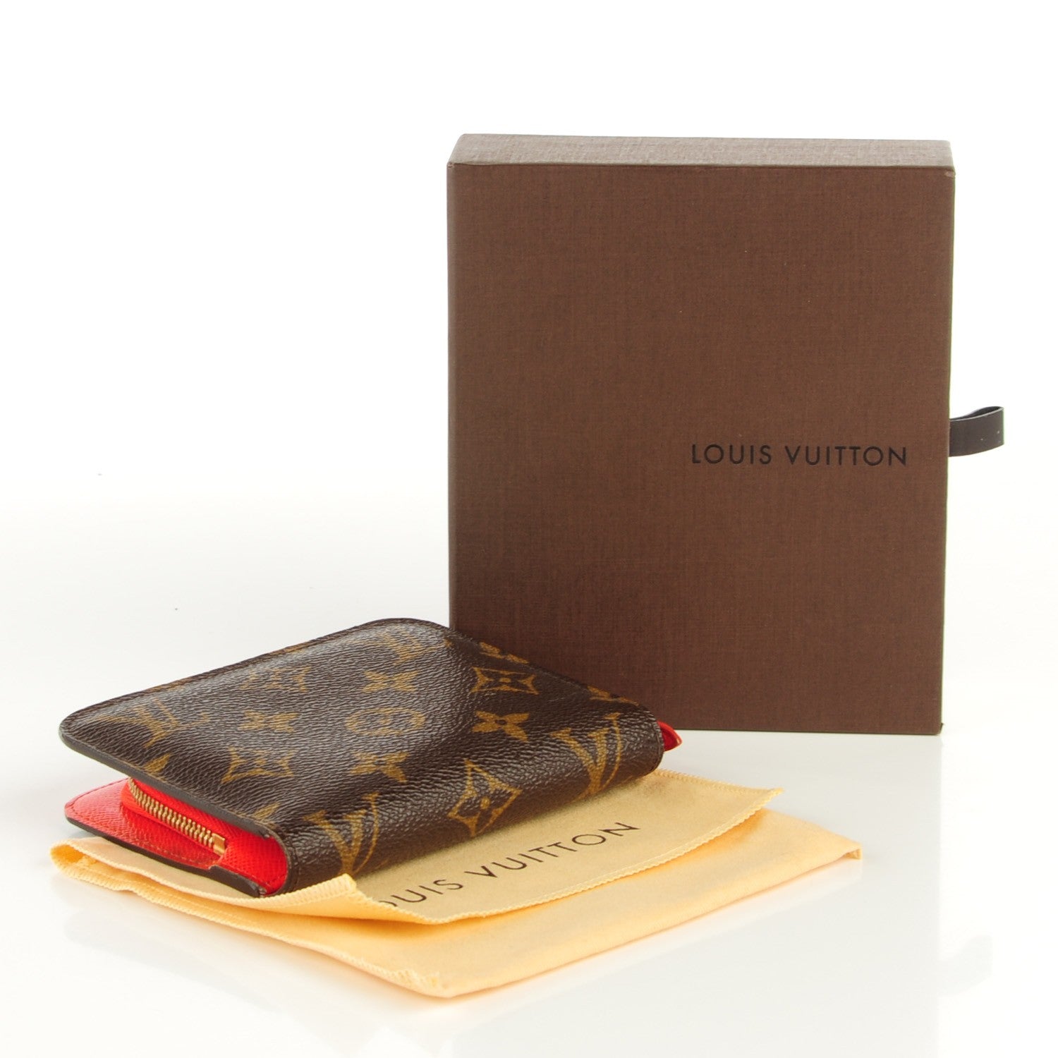 Louis Vuitton Monogram Insolite Coin Purse Wallet Red 4 of 7