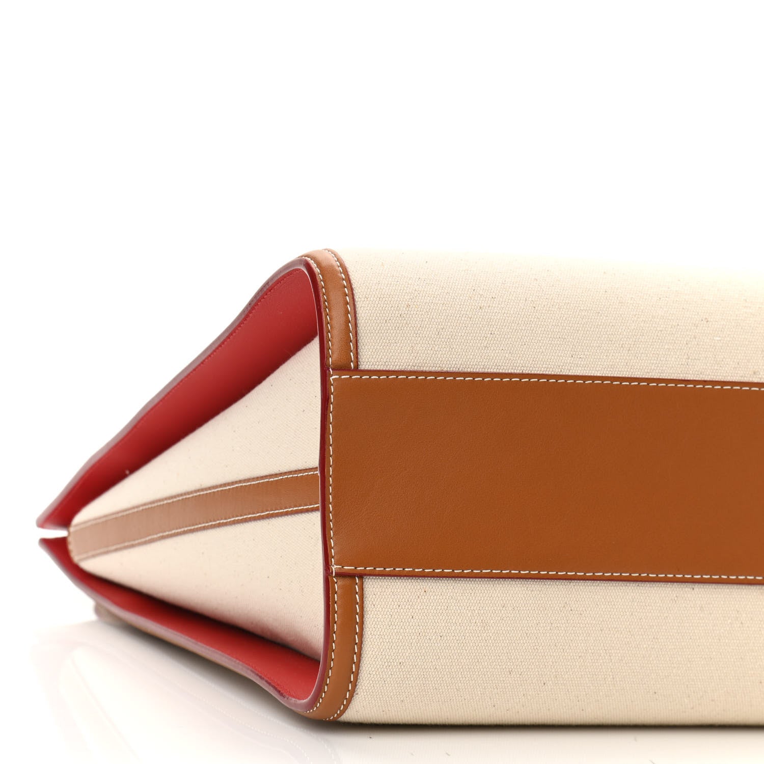 Alexander McQueen Canvas The Tall Story Shoulder Bag Natural Tan 8 of 9