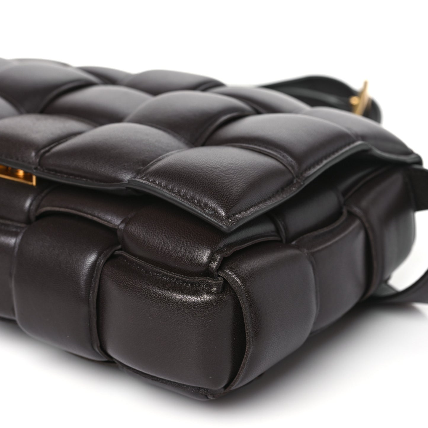 Nappa Maxi Intreccio Padded Cassette Crossbody Bag Fondant