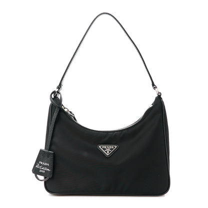 Prada Tessuto Nylon Saffiano Mini Re-Edition 2005 Bag Black 1 of 11