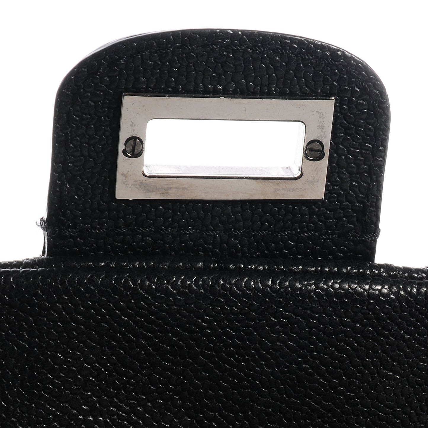 Caviar Jumbo Mademoiselle Flap Black