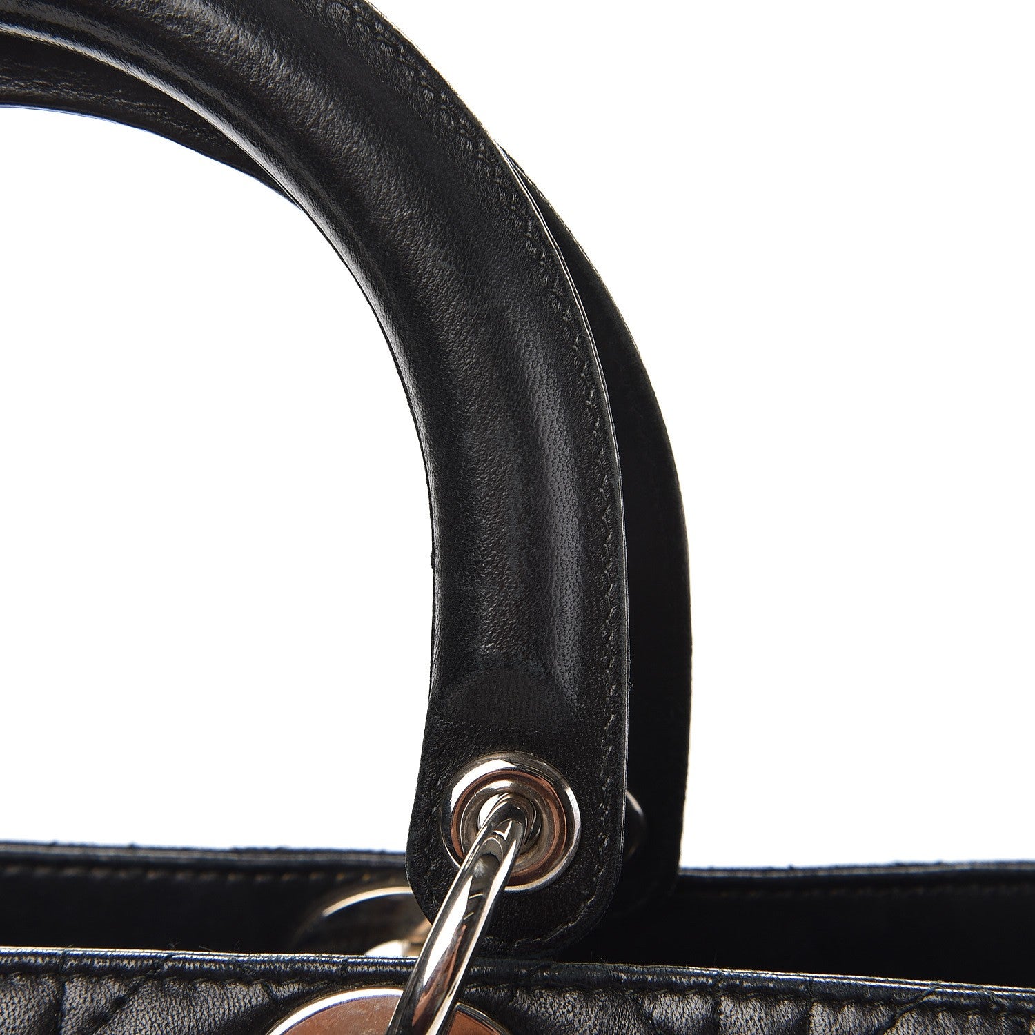 Christian Dior Lambskin Cannage Large Lady Dior Black 15 of 18