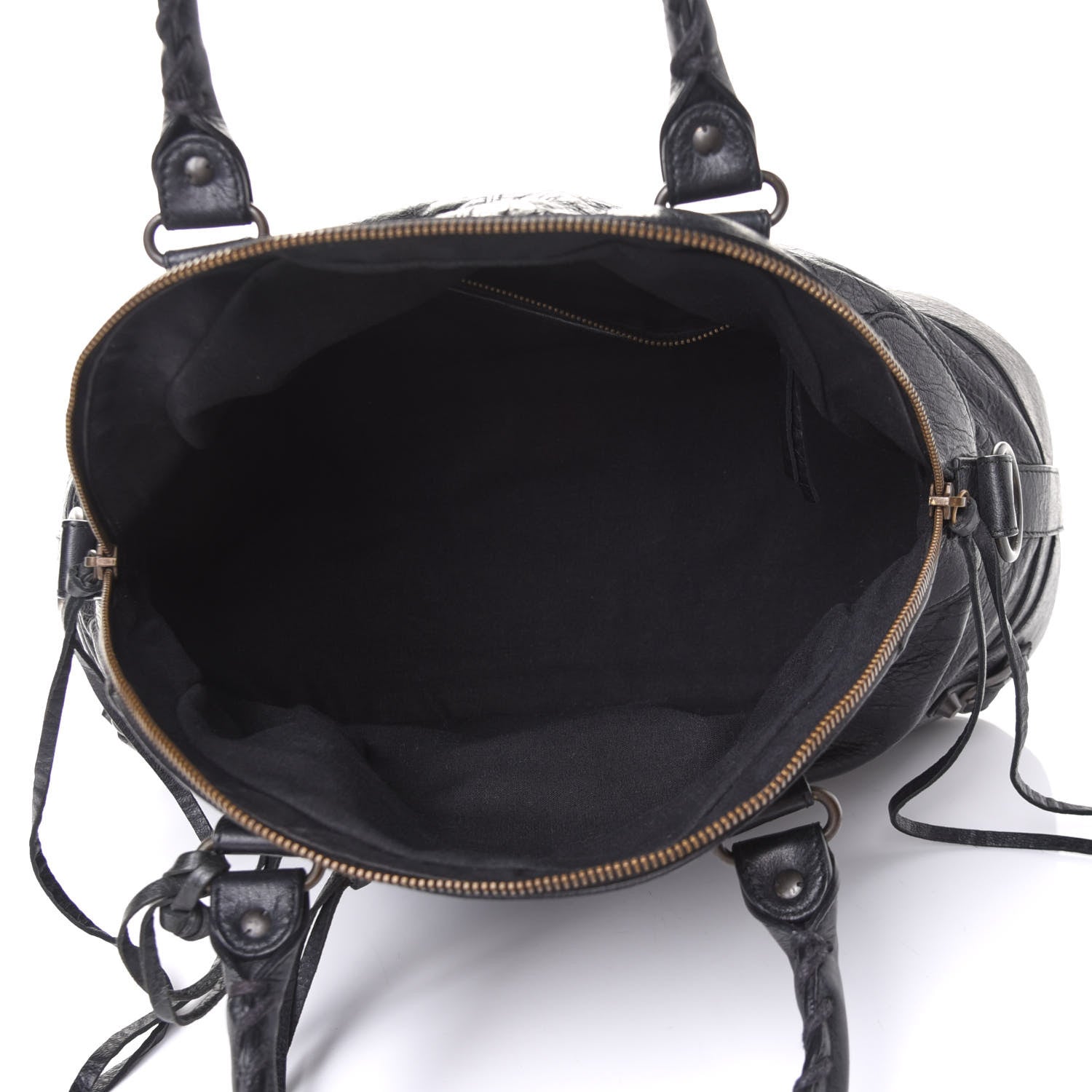 Balenciaga Agneau Classic Hardware Bowling Bag Black 4 of 9