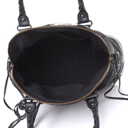 Balenciaga Agneau Classic Hardware Bowling Bag Black 4 of 9