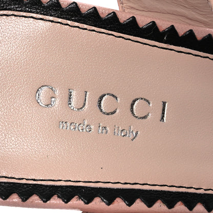 Gucci Malaga Kid Interlocking G Studs 155mm Platform Sandals 35 Perfect Pink 9 of 10