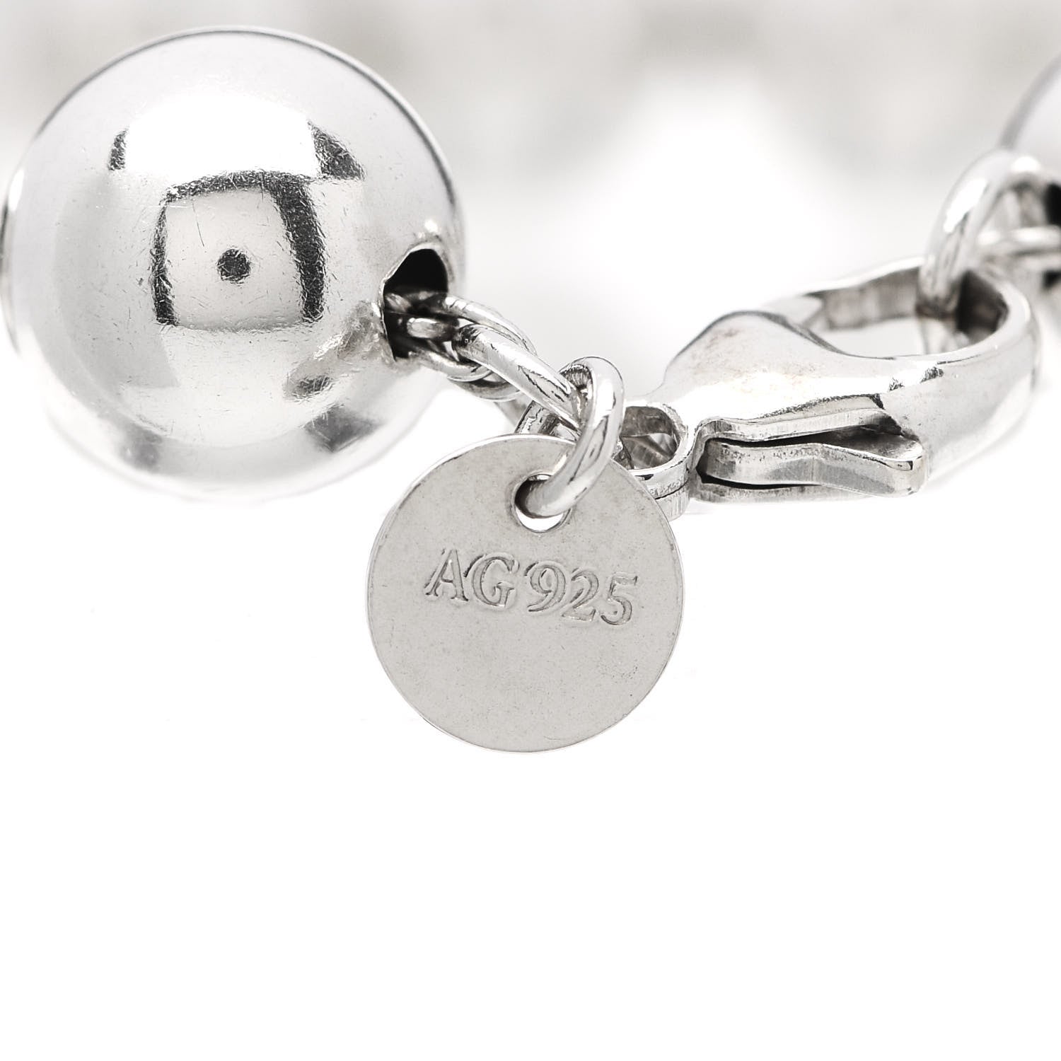 Tiffany Sterling Silver 10mm HardWear Ball Bracelet 3 of 5