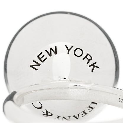 Tiffany Sterling Silver 15.75mm HardWear Ball Ring 48 4.5 6 of 8