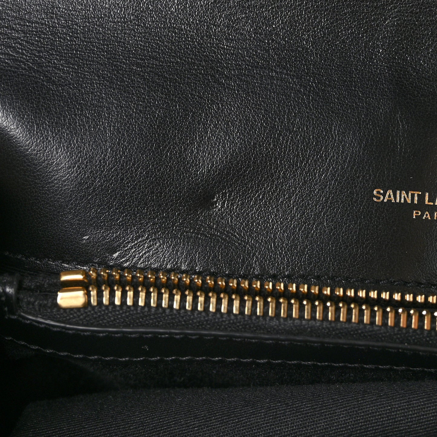 Velvet Y Quilted Monogram Small Loulou Chain Satchel Black