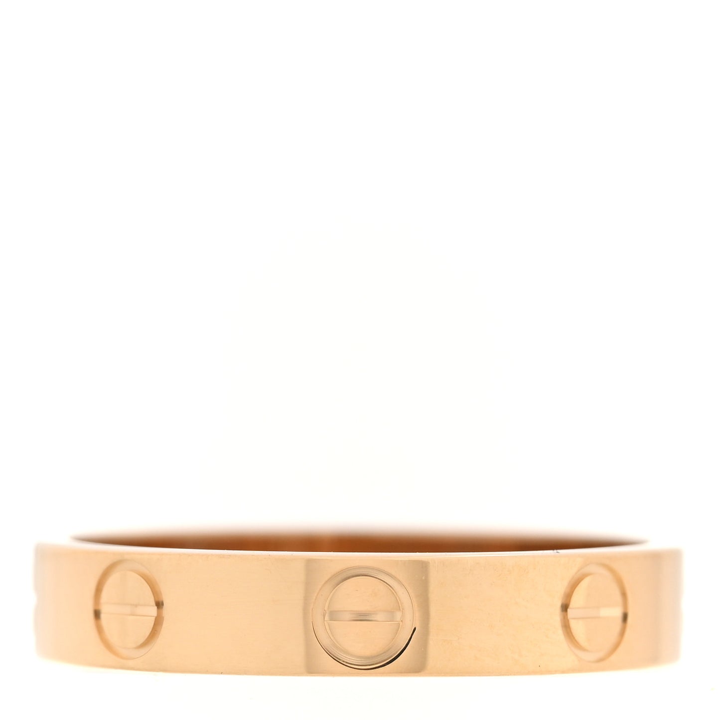 18K Yellow Gold 3.5mm LOVE Wedding Band Ring 54/6.75