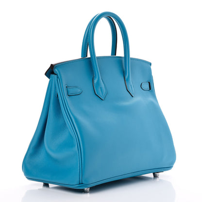 Hermes Swift Birkin 25 Bleu Zanzibar 3 of 35