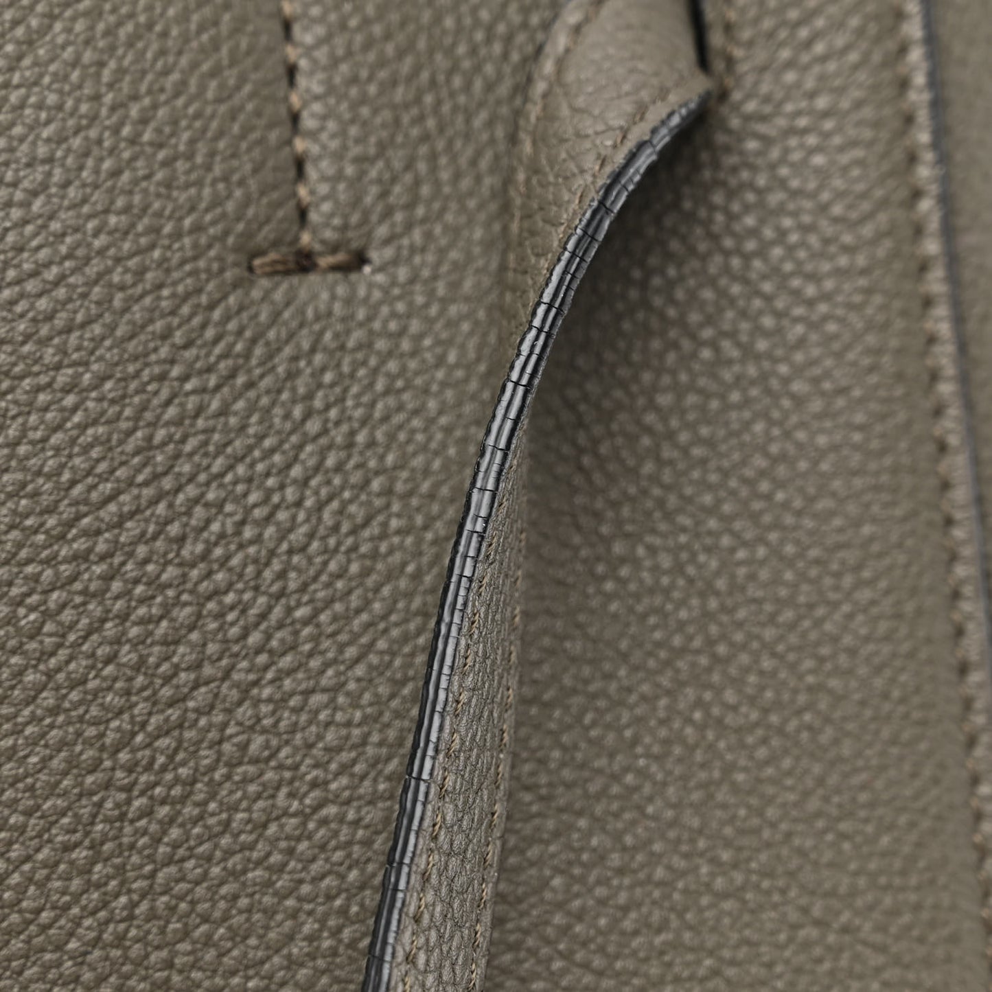 Soft Grained Calfskin Small Belt Cabas Phantom Taupe