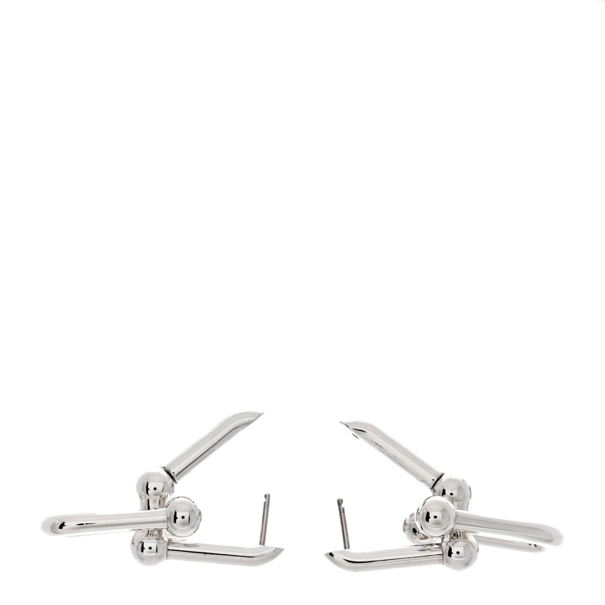Sterling Silver Large HardWear Link Earrings