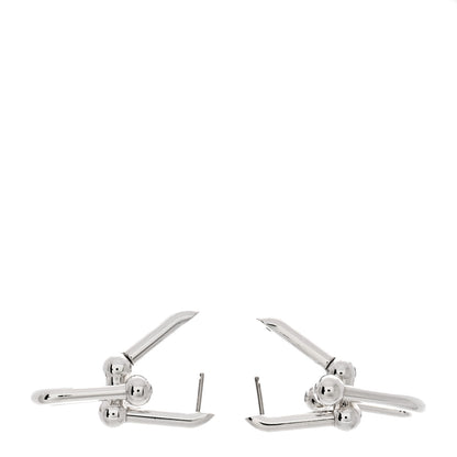 Tiffany Sterling Silver Large HardWear Link Earrings 3 of 4