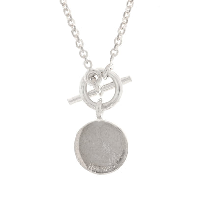 Hermes Sterling Silver Amulettes H Confettis Pendant Necklace 4 of 5