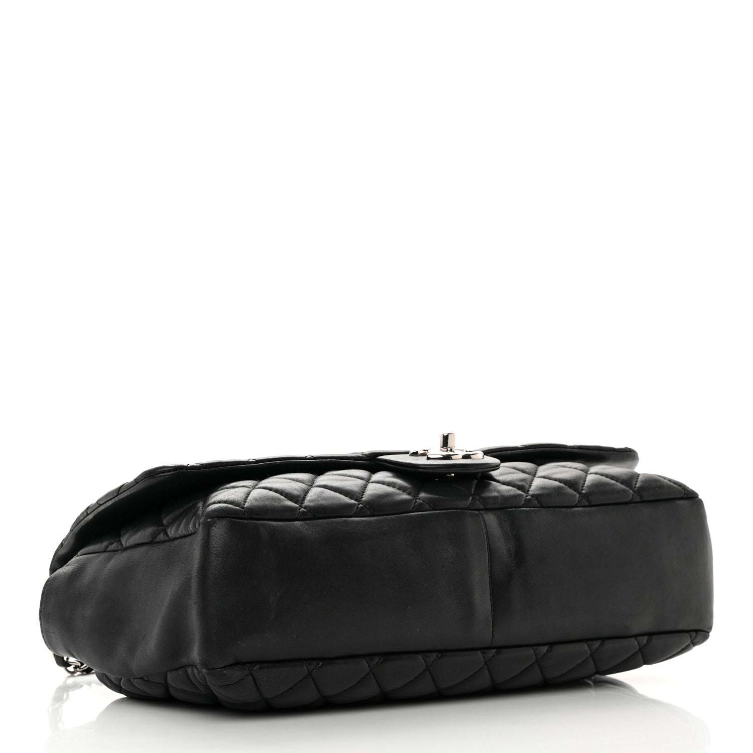Chanel Lambskin Quilted Jumbo Coco Rain Flap Black 6 of 24
