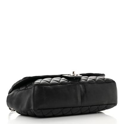 Chanel Lambskin Quilted Jumbo Coco Rain Flap Black 6 of 24