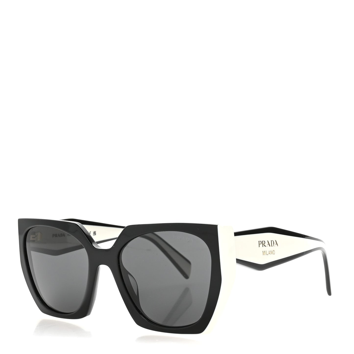 Acetate Sunglasses SPR 15W Black White