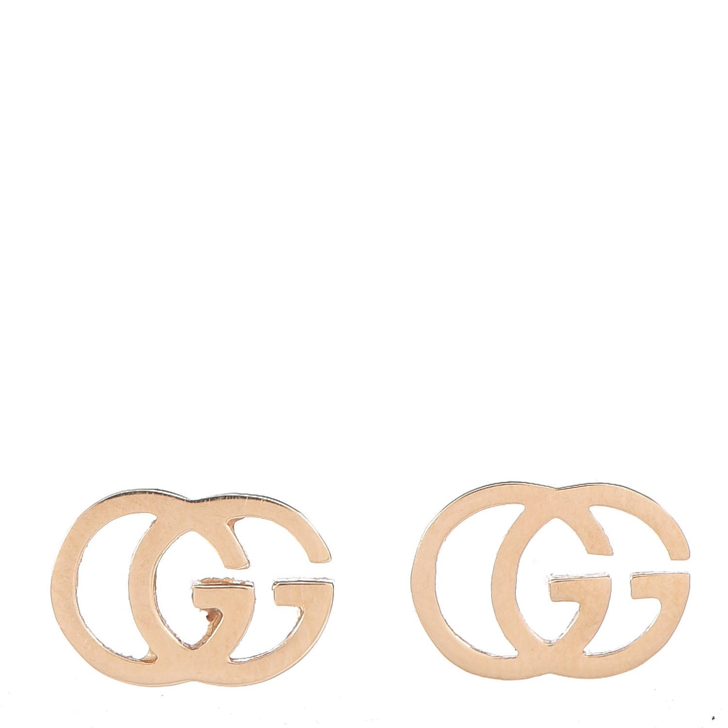 18K Yellow Gold GG Tissue Stud Earrings