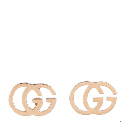 Gucci 18K Yellow Gold GG Tissue Stud Earrings 1 of 5
