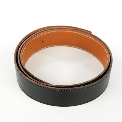 Hermes Box Togo 32mm H Belt 90 Black Gold 4 of 13