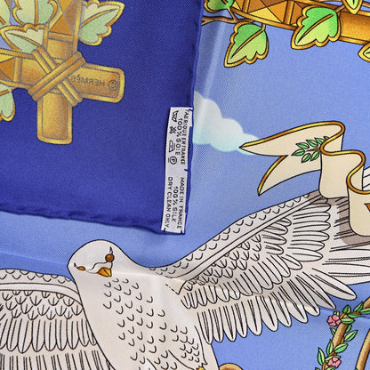 Hermes Silk Special Edition United Nations 50th Anniversary Scarf 90 8 of 8