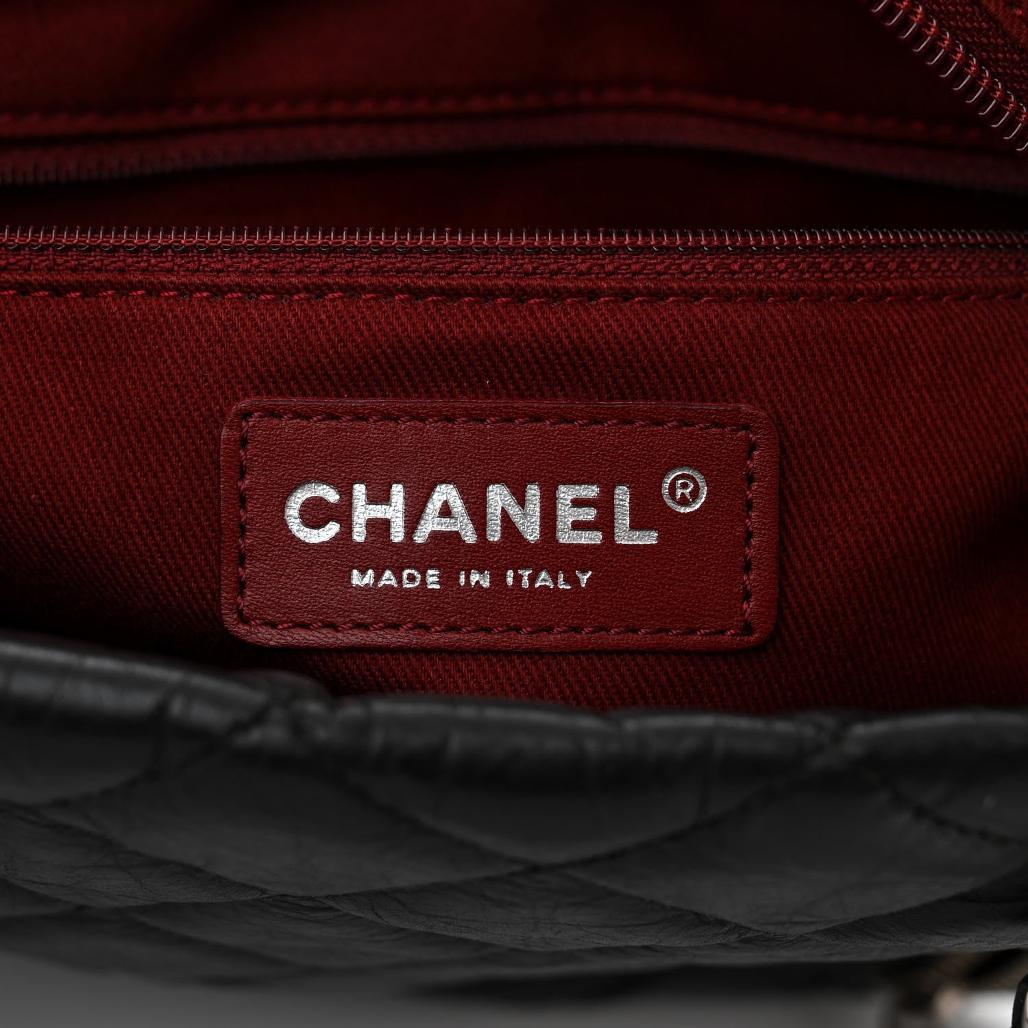 Chanel Aged Calfskin Quilted Large Cotton Club Tote Black 6 of 10