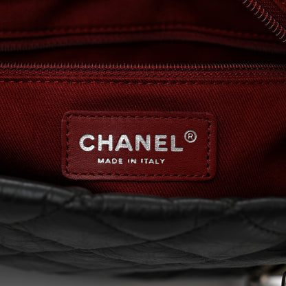 Chanel Aged Calfskin Quilted Large Cotton Club Tote Black 6 of 10
