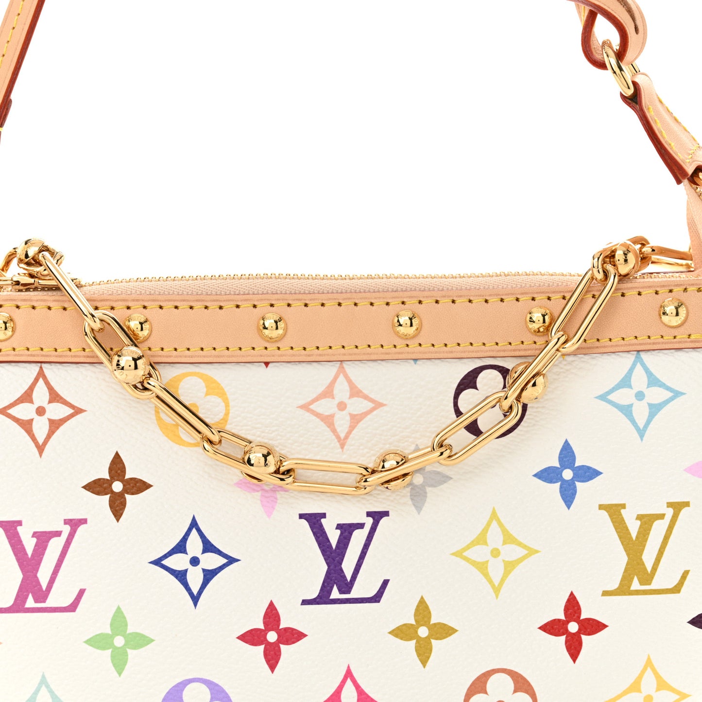 LV X TM Monogram Multicolor Pochette Accessories White