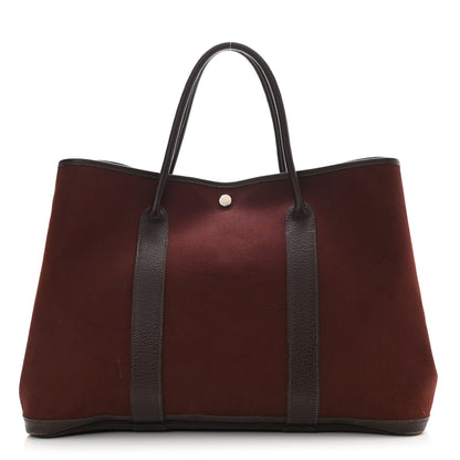 Hermes Toile Buffle Garden Party 49 GM Havane Rouge H 1 of 20