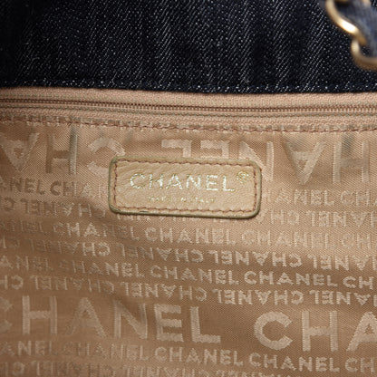 Chanel Denim XL Coco Cabas Tote Blue 9 of 11