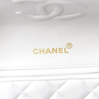 Chanel Lambskin Quilted Mini Square Flap White 9 of 15
